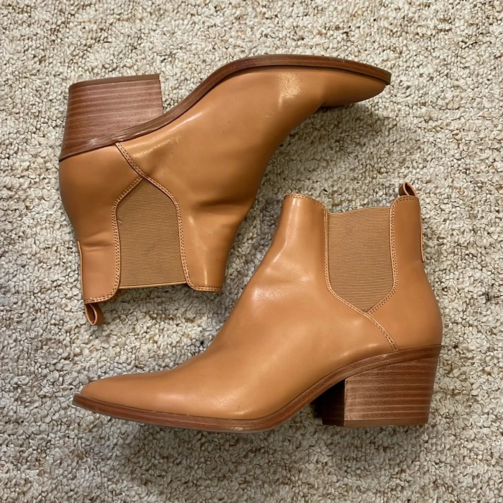 tan cowgirl booties - Picture 2 of 6